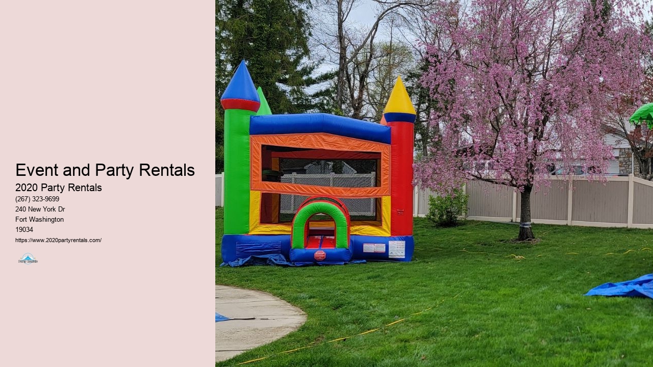 2020 Party Rentals Bounce Houses